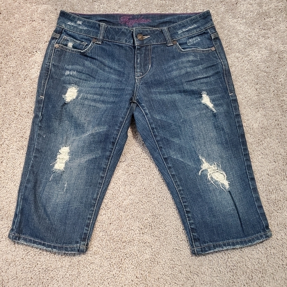 Taylor Deliah's Bermuda Distressed Conservative Shorts